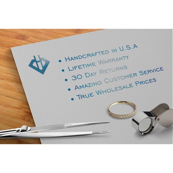 0.84 Ctw 14K White Gold Vintage Eternity Love Twisting Split Shank GIA Certified - Picture 2 of 3